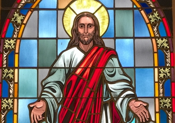 South side Center Christ Window (45 x 90) (960x1280)